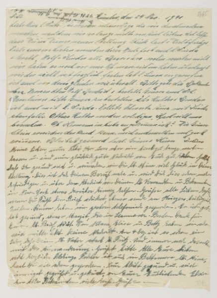 Handwritten letter