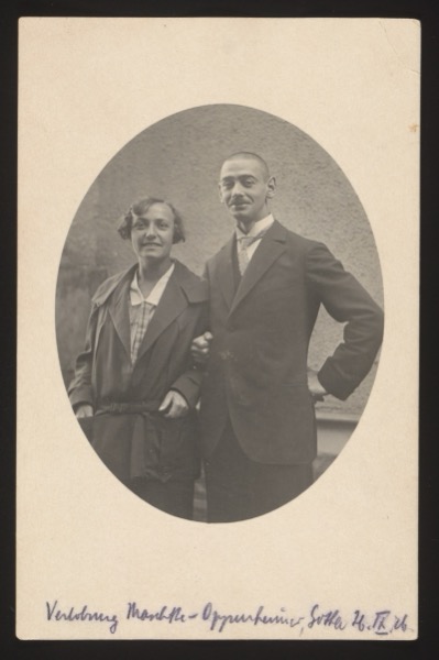 Engagement Mathilde–Oppenheimer, Gotha, 26 September 1926